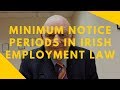 Minimum Notice Periods in Irish Employment Law-the Essentials