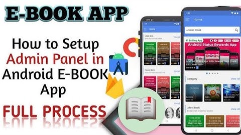 How to Setup Admin Panel in Android EBook App | eBook Android App