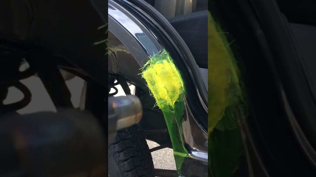 もう ２度と 広がらない 酷い錆穴修理 Rust hole repair that will never spread again