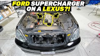 Supercharging the Lexus LS430 with a FORD Blower!