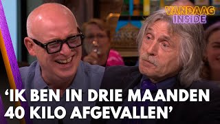 Johan vertelt in drie maanden tijd veertig kilo te zijn afgevallen; René weet niet wat hij hoort