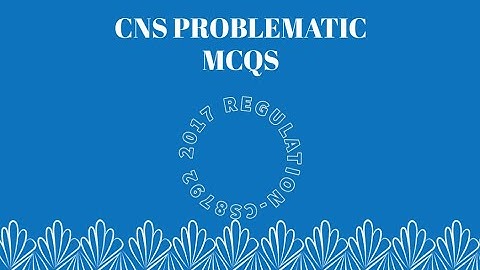 CNS MCQs | CRYPTOGRAPHY AND NETWORK SECURITY | PART 1 | CS8792| 2017 REGULATION | PROBLEMS