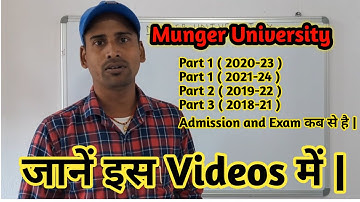 Munger University Part 1(2020-23)Part 1(2021-24) Part 2(2019-22)Part 3(2018-21)Exam Form & Admission