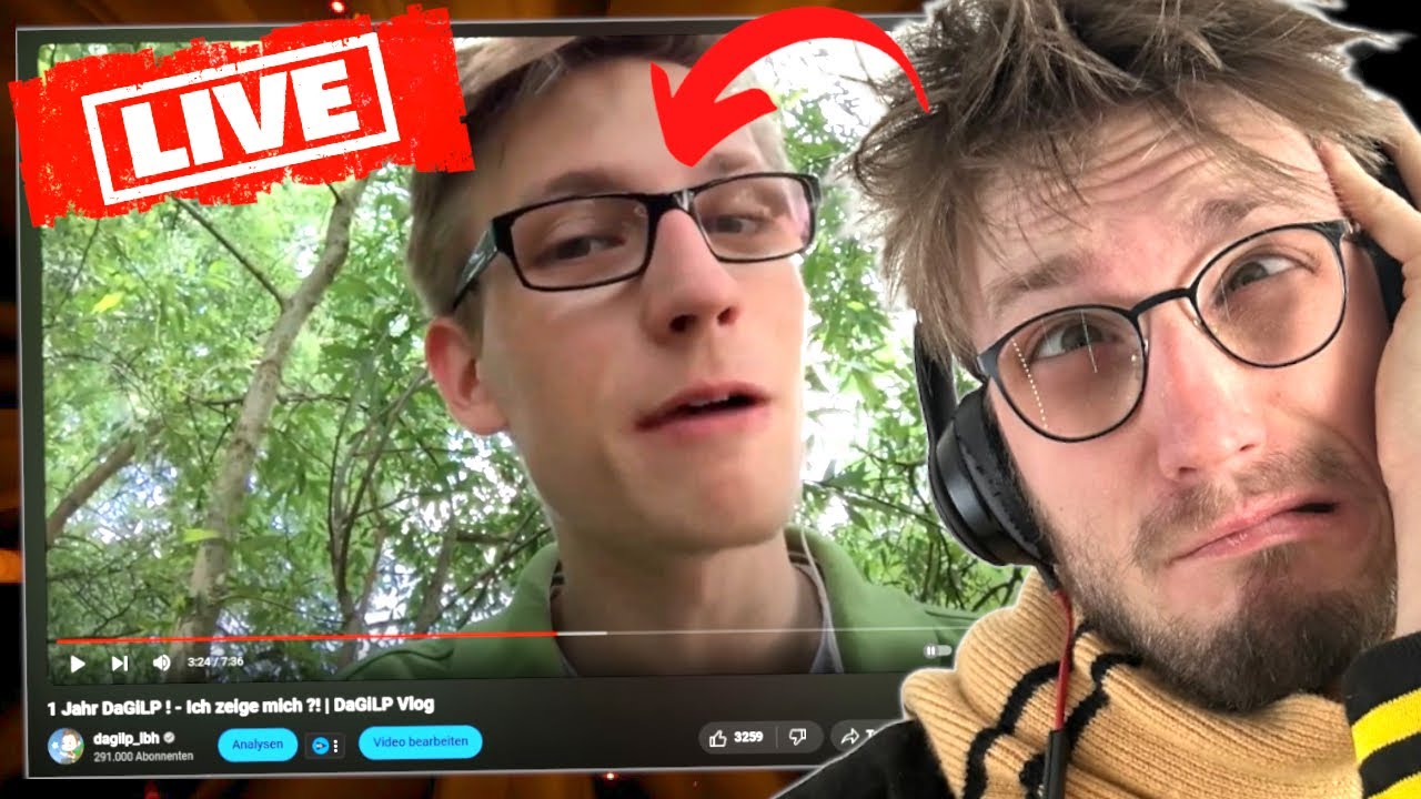 Ich REAGIERE auf MEINEN ALTEN CONTENT! 🧐 | DAGILP REACTION LIVE