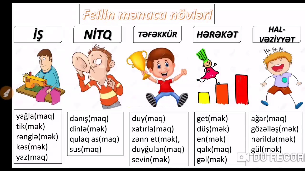 Feil ( Qrammatik məna növləri )  - 1-ci hissə