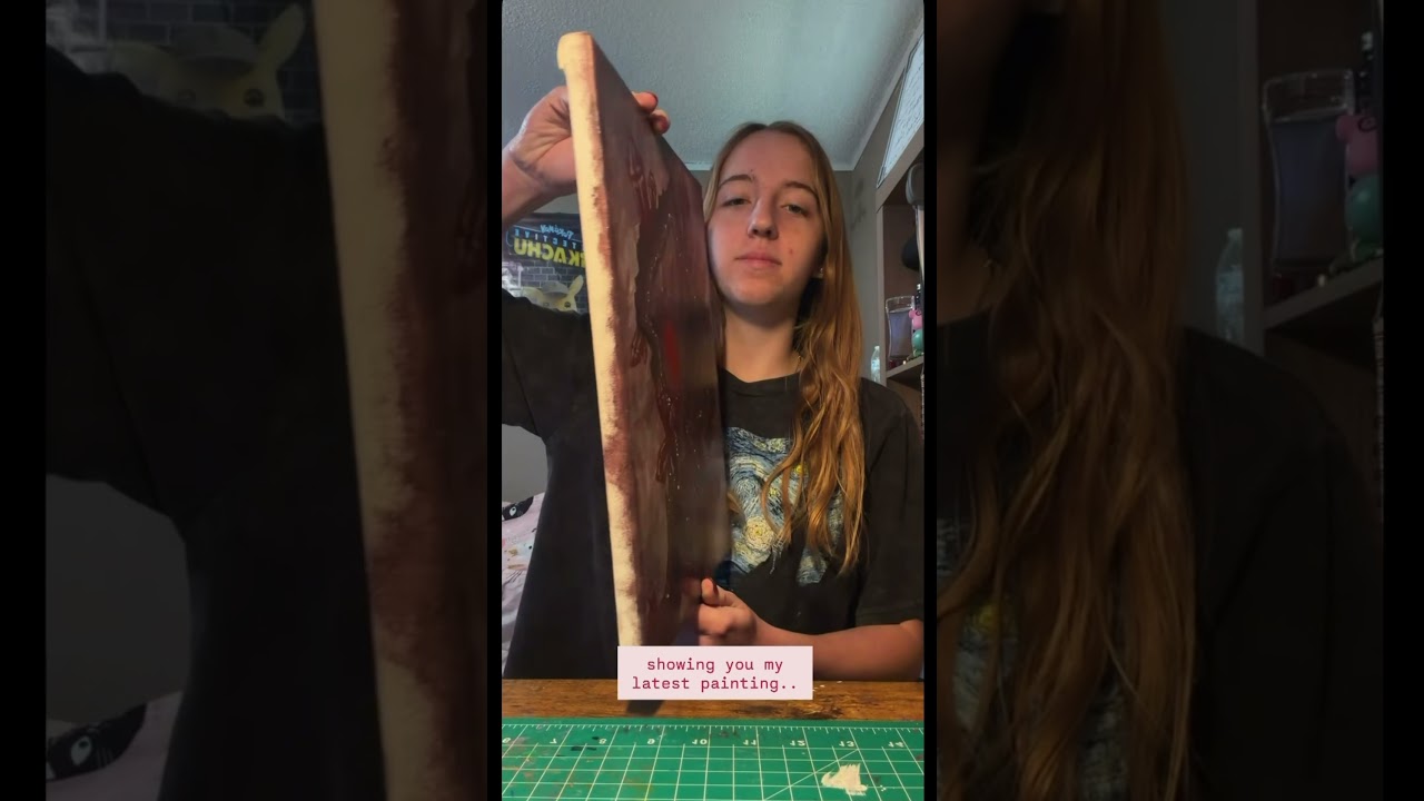 I had to screen record it off my Insta 🎨🫩 #art #painting #artist #viral #shorts #paint #reveal