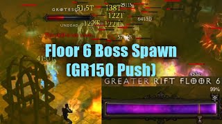 Floor 6 Boss Spawn (GR150 Solo Push Close Attempt)