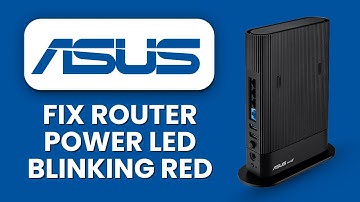 ASUS Router Power LED Blinking Red 🚨 Fix Fiber Connection & Restore Stable Internet Quickly