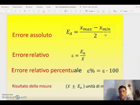 errori di misura - YouTube