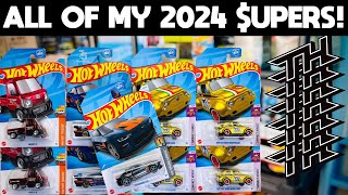 EVERY HOT WHEELS SUPER TREASURE HUNT I HAVE FOUND SO FAR THIS YEAR IN 2024!! CAN I BEAT MY RECORD?!