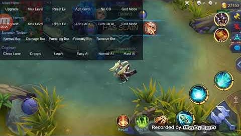 Mobile legend Practice mode layla vs layla (Savage)