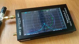 Изготовление и настройка 1/4 волнового &quot;запорного стакана&quot; с помощью АА  NanoVNA -F