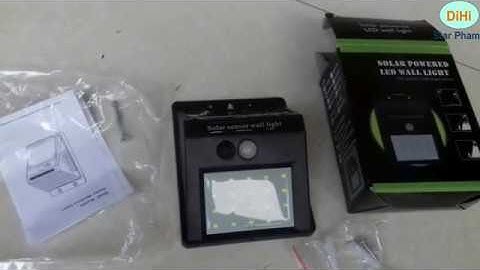 Hướng dẫn sử dụng bóng điện năng lượng mặt trời cảm biến ánh sáng và cảm biến chuyển động