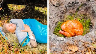 HOW TO SURVIVE ALONE IN WILD || Camping Hacks || Bushcraft, Cooking Ideas, Backpack hacks