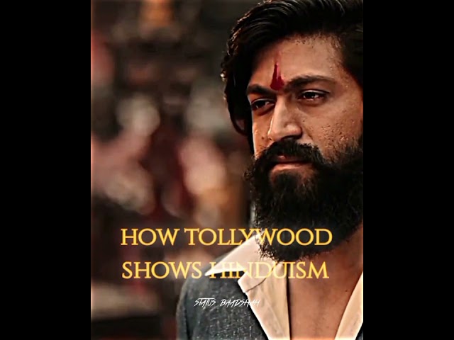 How Bollywood Shows Hinduism ❌ Vs Tollywood ✅ // Status Baadshah // Hinduism Status 🕉 // #shorts class=