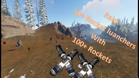 Rust - How To Destroy a Base with 50+ LAUNCHERS & 100+ Rockets #NinjaZxc