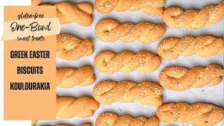 Greek Easter Biscuits with Olive Oil, gluten-free Koulourakia