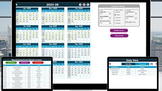 Manufacturing Event Calendar in Excel