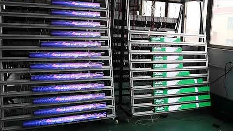 UHLED Smart led shelf display screen for supermarket and shopping mall, fashion store application