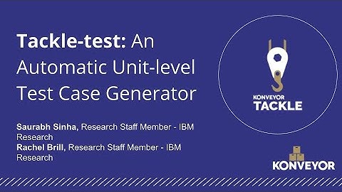 Tackle-test: An Automatic Unit-level Test Case Generator
