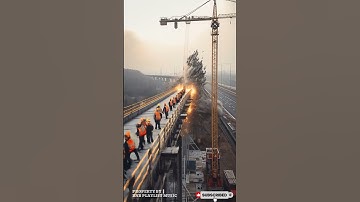Massive Bridge Under Construction Suddenly Collapses! #trending #shorts #contructions #shortvideo