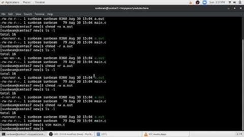 "chmod" command in linux with practical
