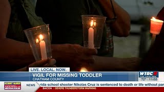 Vigil held Wednesday night for missing toddler