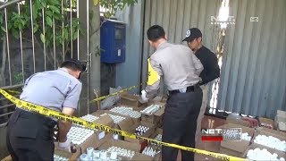 NET. JATIM - PETUGAS GREBEK HOME INDUSTRI OBAT ILEGAL