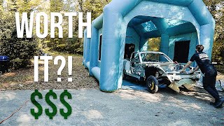 Watch This BEFORE Buying an INFLATABLE PAINT BOOTH!