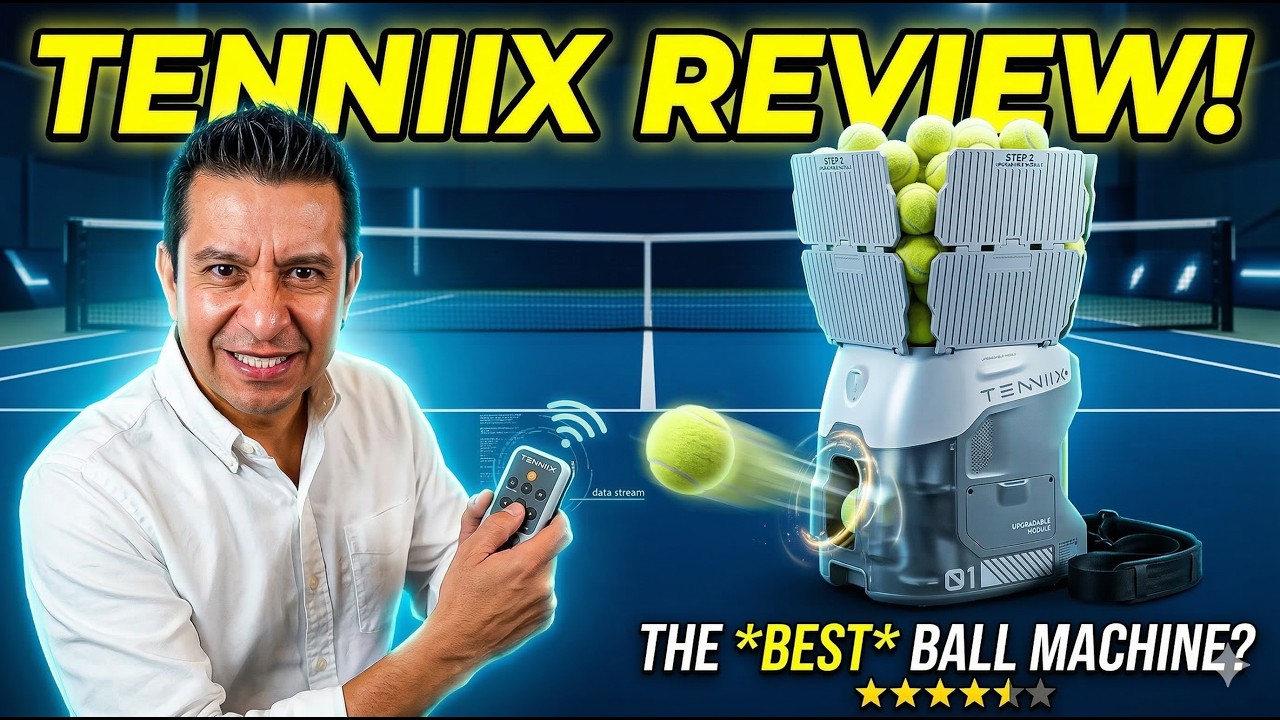 Tennex Machine Tenniix Ball Machine Review - Basic Model - YouTube