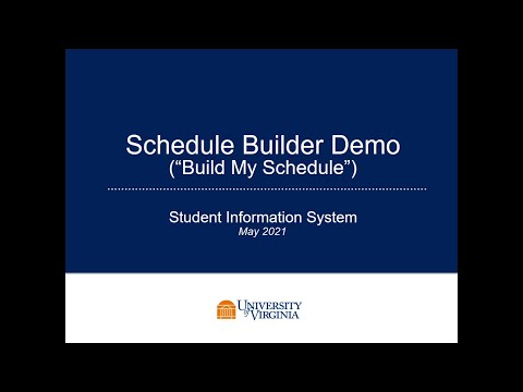 SIS Schedule Builder May 2021