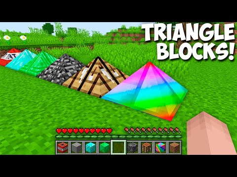 AMAZINGLY TRIANGLE BLOCK in Minecraft ! INCREDIBLE BLOCKS !