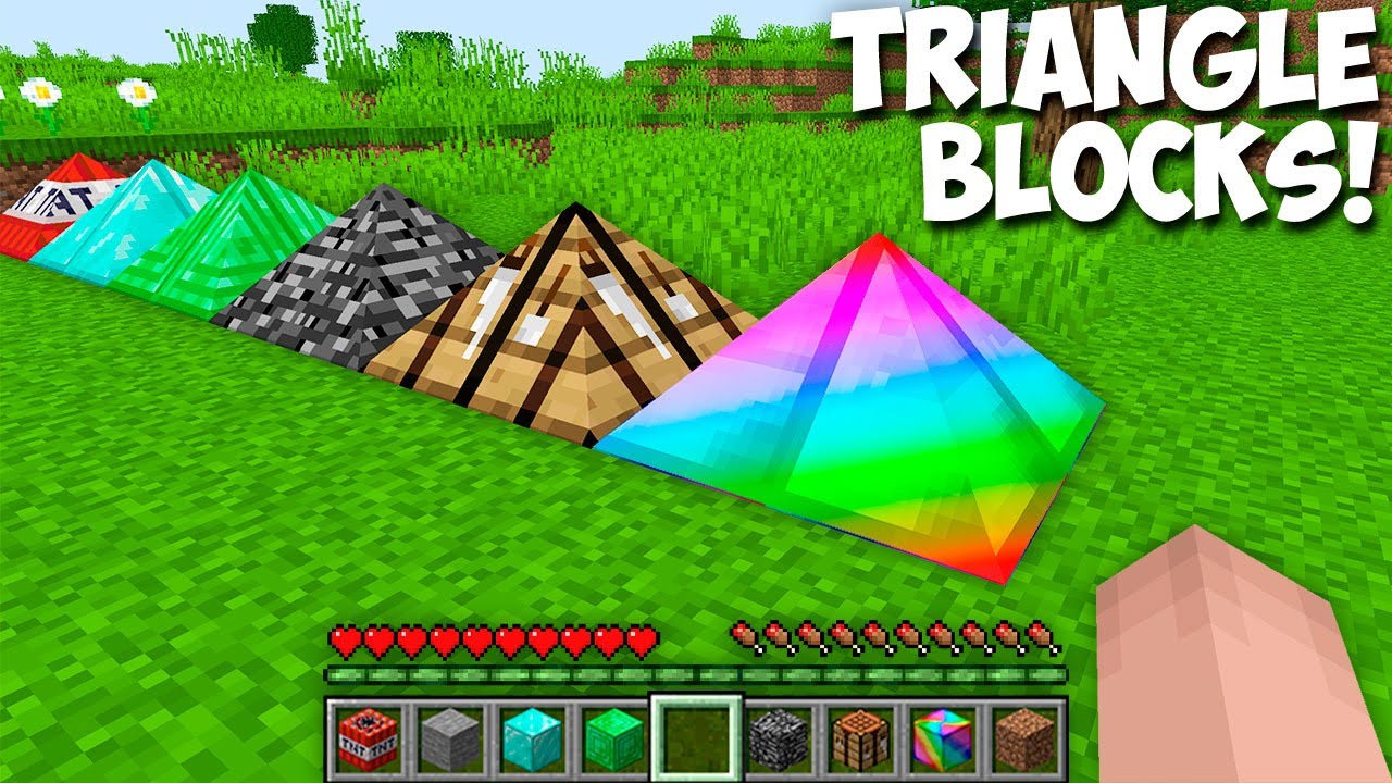 AMAZINGLY TRIANGLE BLOCK in Minecraft ! INCREDIBLE BLOCKS ! - YouTube