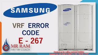 Samsung VRF Error code E-267 (English)