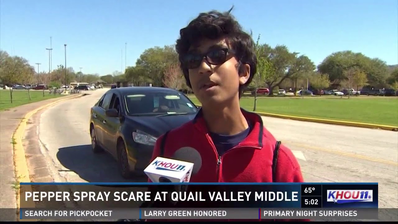 Pepper spray scare at Quail Valley Middle School - YouTube