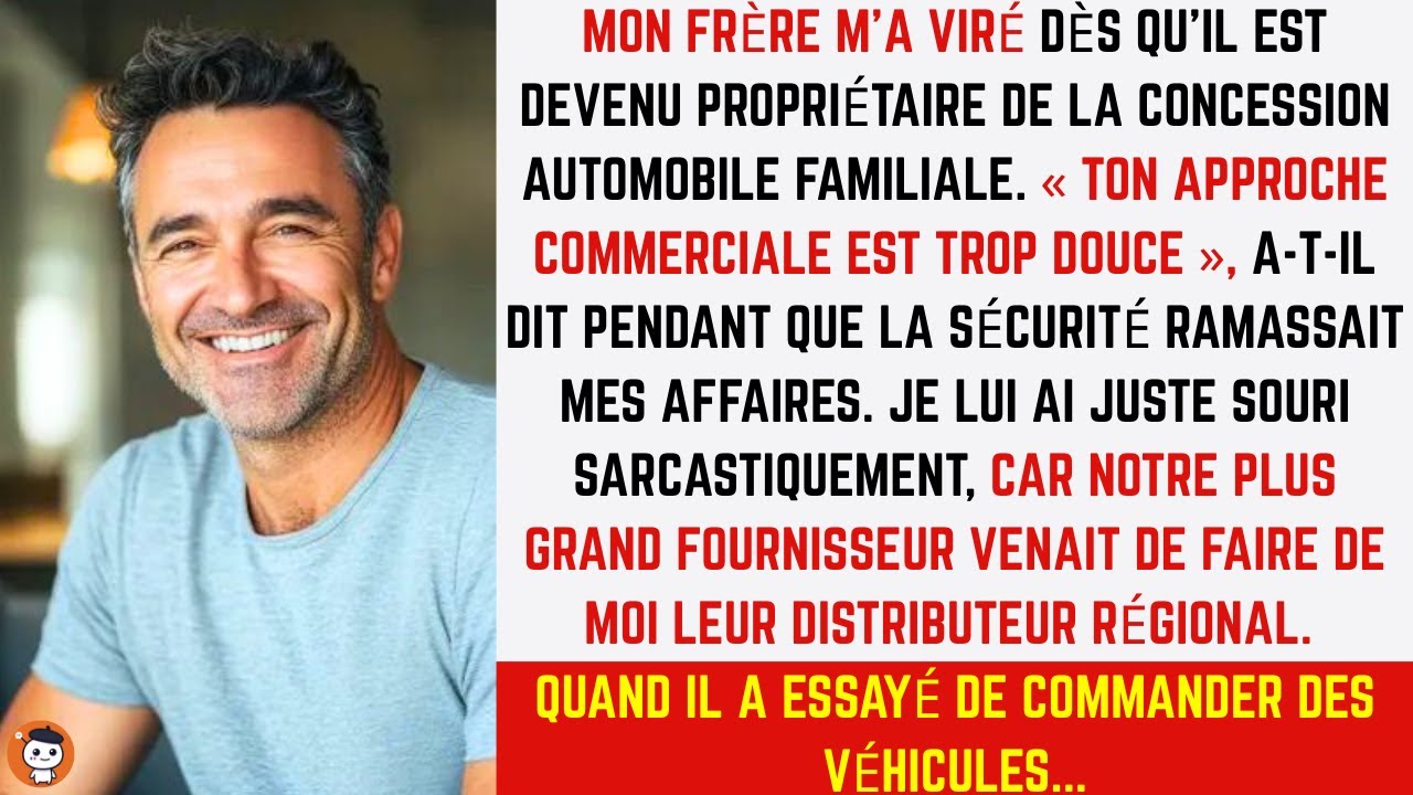 Mon frère m’a viré de la concession familiale —il ne savait pas que j’allais devenir son fournisseur