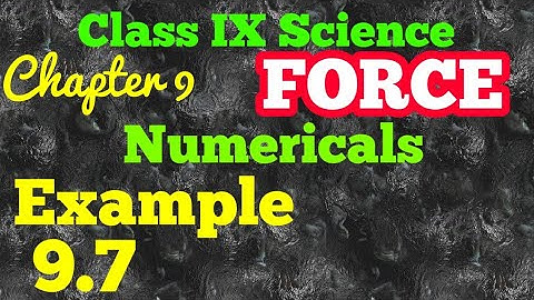 Class 9 Science Physics Chapter 9 Force Example 9.7. Conservation of Momentum.