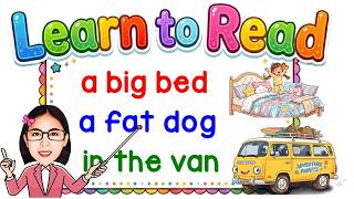 CVC PHRASES | READING TUTORIAL | READING GUIDE FOR KIDS | EASY CVC PHRASES