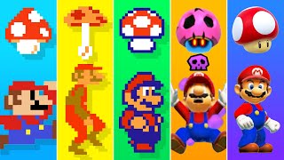 Evolution of Mushroom Power-Ups in Mario Maker (2015-2022)