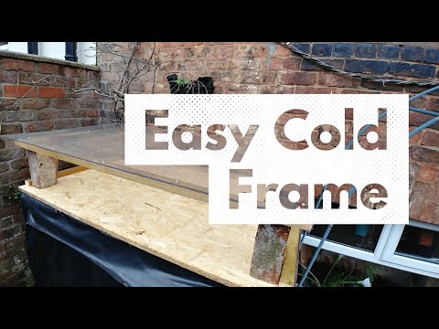 How to make an easy cold frame from recycled materials