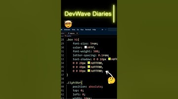How to Create Glowing Text Reveal Animation using CSS | CSS Text Animation | #cssanimation #css