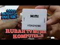 CARA MENGHUBUNGKAN PC VGA KE HDMI TV