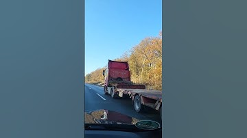 Thumbnail of An Empty Trailer Truck on the Road #shorts #trailer #trucks #trending