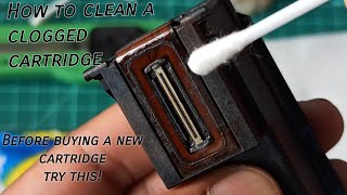 how to clean a clogged printer cartridge. diy printer cartridge