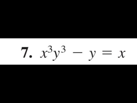 Find The Derivative Of X 3y 3 Y X Using Implicit Differentiation Youtube Find The Derivative Of X 3y 3 Y X Using Implicit Differentiation Youtube
