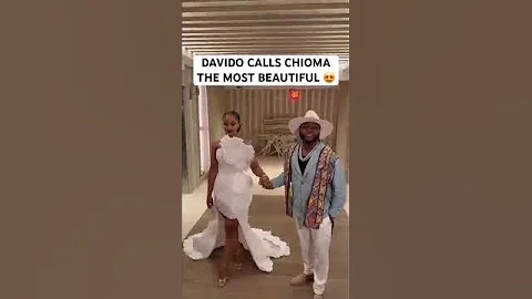 Davido calls chioma his beautiful wife #davido #chefchi #chivido #viral  #shorts #youtubeshorts
