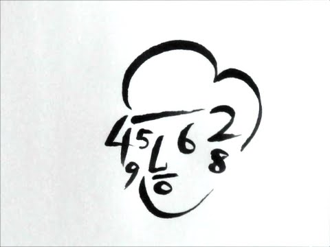 だれでも描ける 数字やひらがなだけで描く顔の絵の描き方 文字アート How To Draw Face Youtube