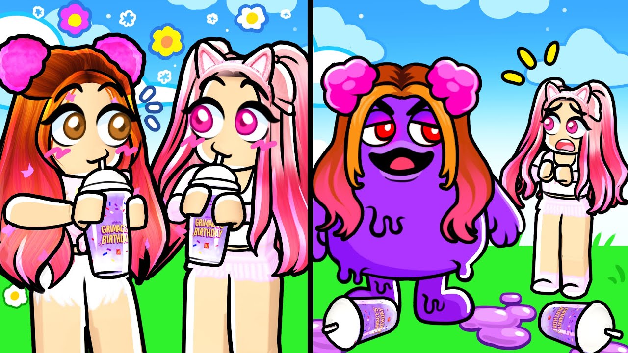 WE DRANK THE GRIMACE SHAKE and THIS HAPPENED? In Roblox