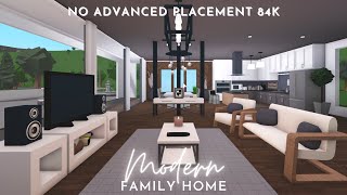 Bloxburg | Modern Family Home 84k (No Advanced Placement) | House Build