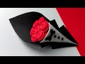 Букет "Джентльмен" | Идея ПОДАРКА на день Валентина. DIY Foam Flower BOUQUET. Valentine's day crafts